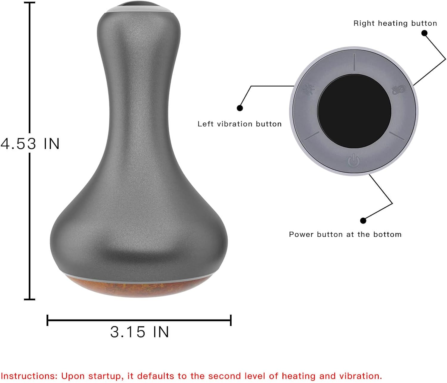 Wireless Hot Stones for Massage Red Bian Stone image 2