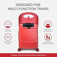 Amazon.com | MiaMily 4-Wheel Carry On Luggage with Seat for