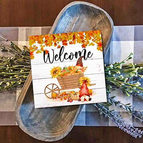 Panneau bois Welcome Fall l'idée cadeau idéale pour une crémaillère réussie
