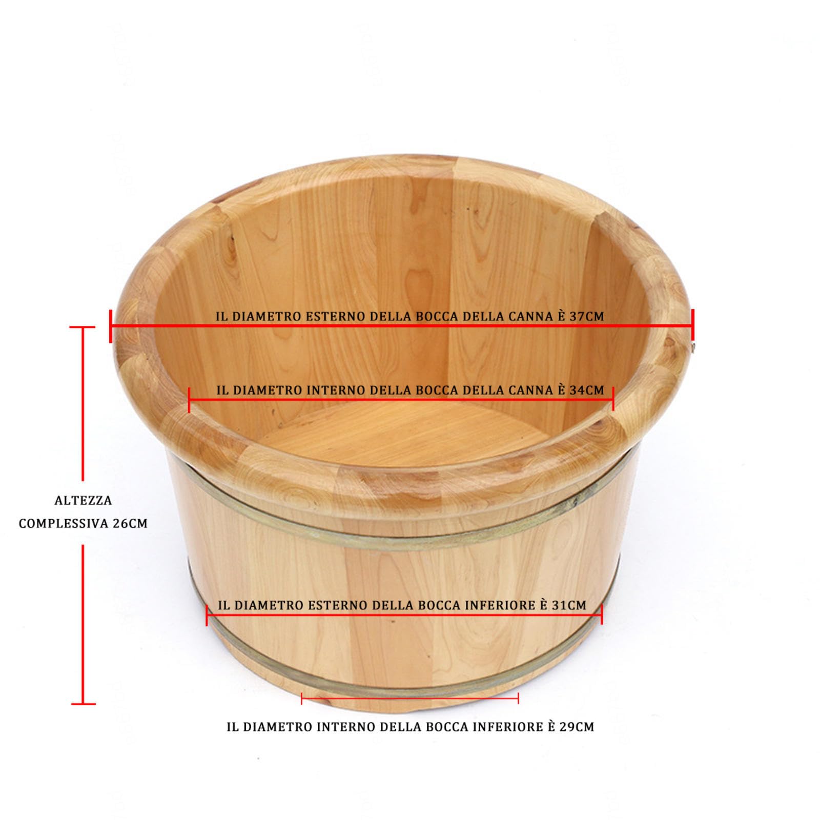 Idromassaggio Plantare Facile da Pulire,in Legno Sali per Pediluvio Piedi Stanchi Robusto,Professionale Vaschetta Lavapiedi Piscina per Uso Domestico Antistress per Piedi Stanchi