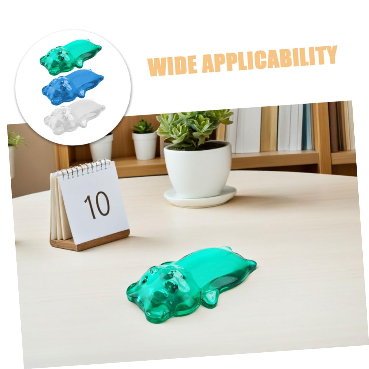 Baluue 3 STÜCKE Ergonomische Silikon handauflage Niedlichem Bär design Weiche Maus handgelenkauflage für Büro und Laptop Rutschfestes Gelkissen zur Unterstützung und Ermüdungsreduktion