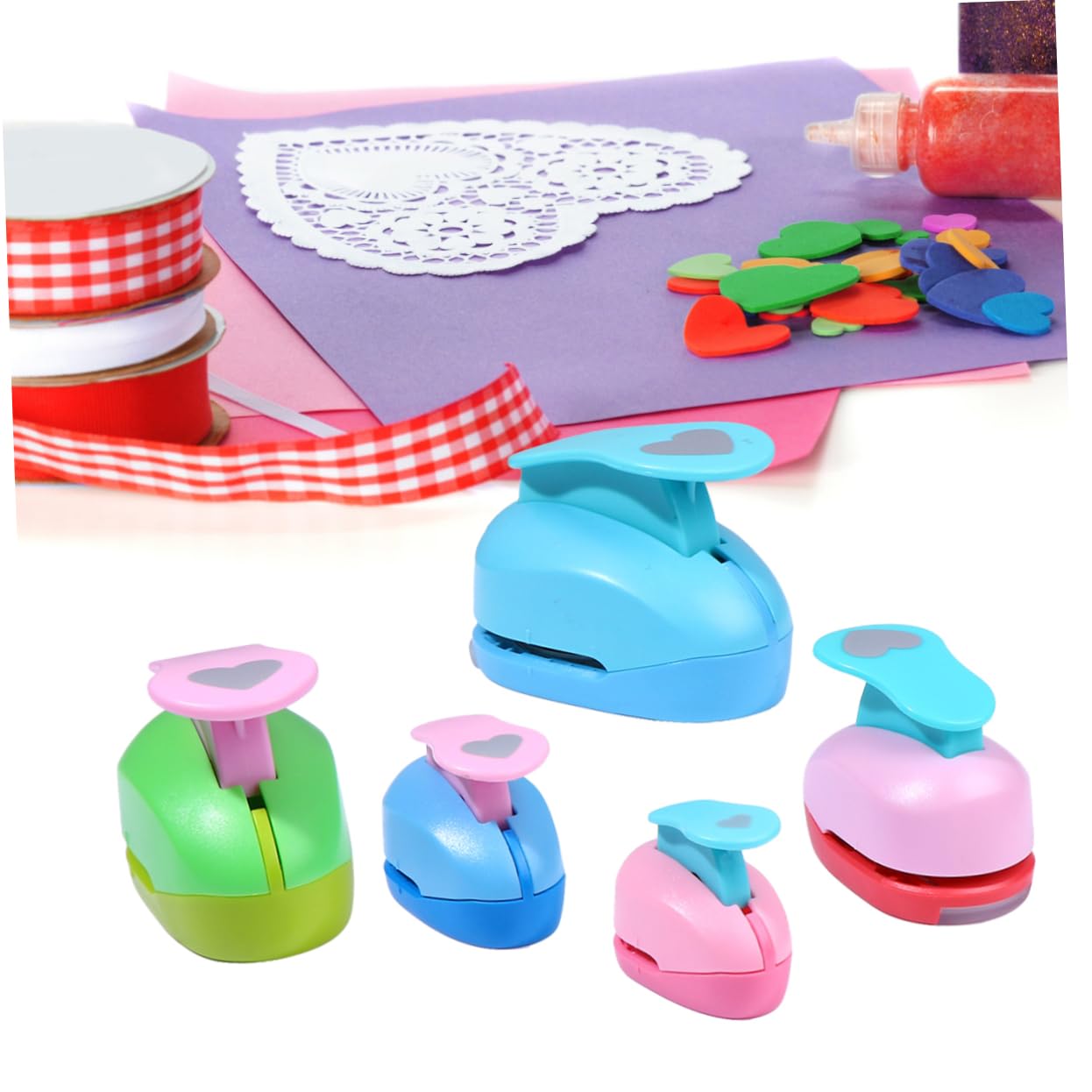 Macchina Perforatrice A Forma Di Cuore Strumento Per Perforare Carta Artigianale Per Scrapbooking 9 Mm-50 Mm Progetti