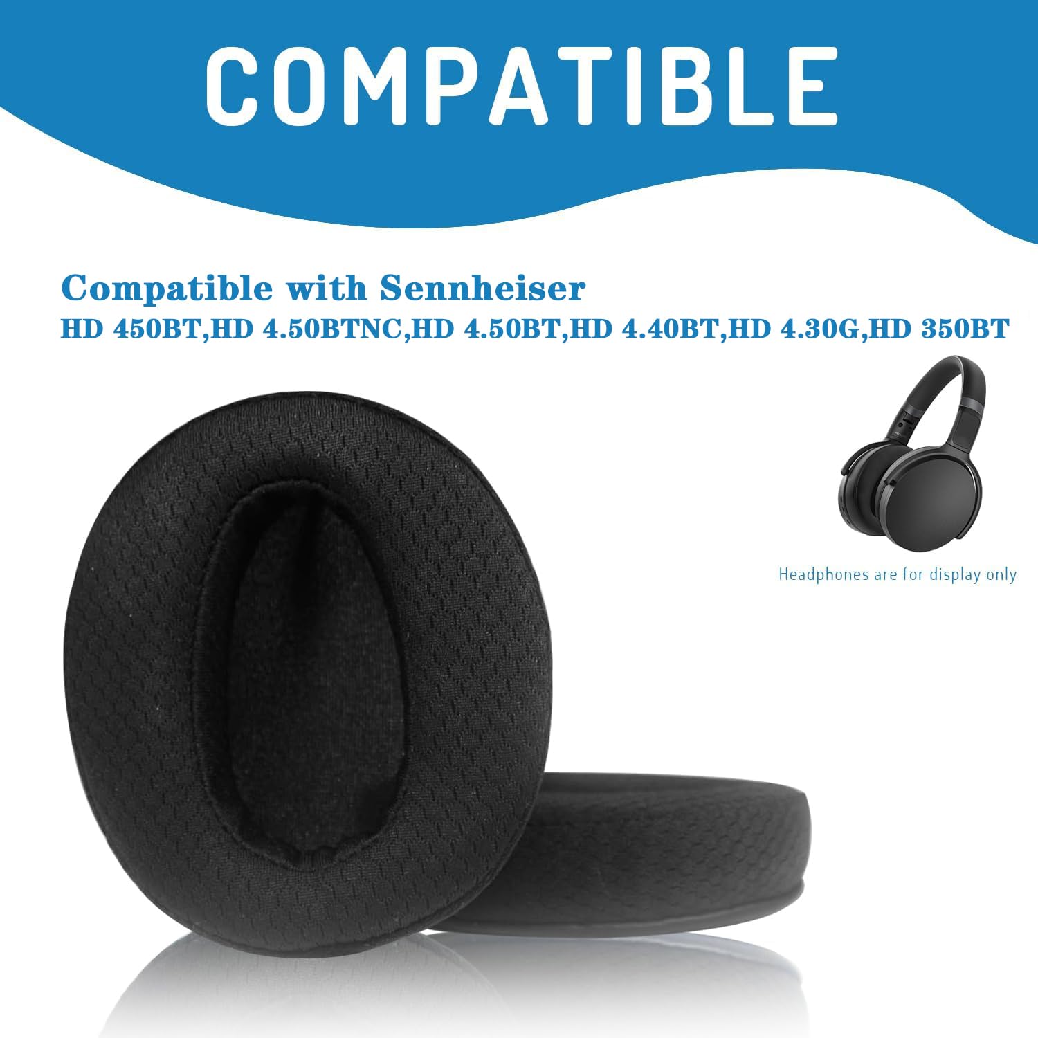 Cuscinetti Auricolari Sennheiser Ricambio - Pelle E Memory Foam Per HD Serie 4 - Foto 9
