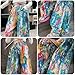 Girls Fashion Tie-Dye Cargo Pants Causal Baggy High Waist Wide Leg Active Jogger Trousers Street (Blue, 5-6 Years)