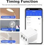 Tuya Zigbee Type-C Smart Adaptor Plug 3 Gang Mini USB-C Power Adaptor Charge Plug Timing Voice Control for