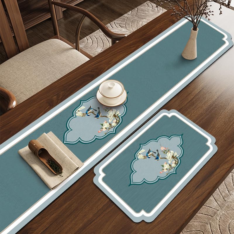 Tapis de comptoir en cuir PVC absorbant et résistant pour table basse