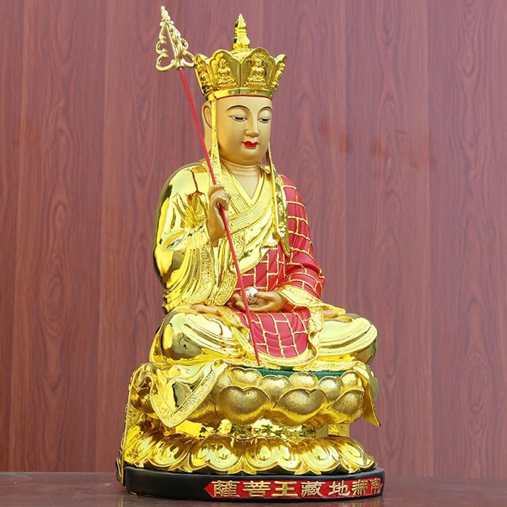 Posąg Buddy Wewnątrz Domowy Kult Żywiczny Bodhisattwa Statua Buddy Ornament, Salon Studium Zen Medytacja Dekoracyjne Ornamenty Medytująca Posąg Buddy Rzeźba