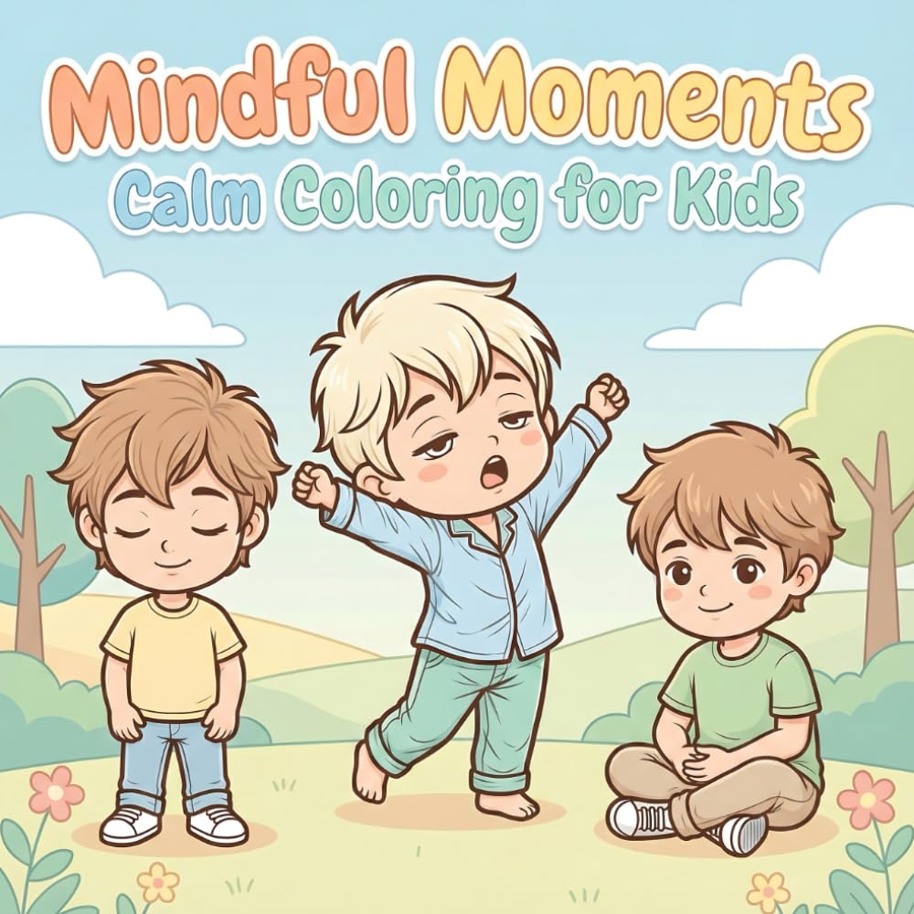 Mindful Moments: Calm Coloring for Kids: A Kids Coloring Book to Relax, Focus, and Explore Gentle Routines