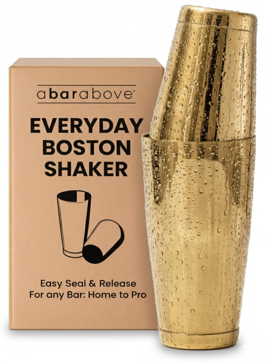 Professional Boston Shakers Set 18 oz Weighted Stainless Steel Cocktail Shaker Set for Bartenders, Premium 304 Steel Bar Shaker, Essential Bartending Tools for Mixing Drinks