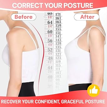 Back Brace for Women and Men,Shoulder Straightener,Back straightener,Adjustable Posture Corrector Suitable for Upper and Lower Back Pain Relief-Scoliosis,Hunchback,Spine Corrector (Size S)