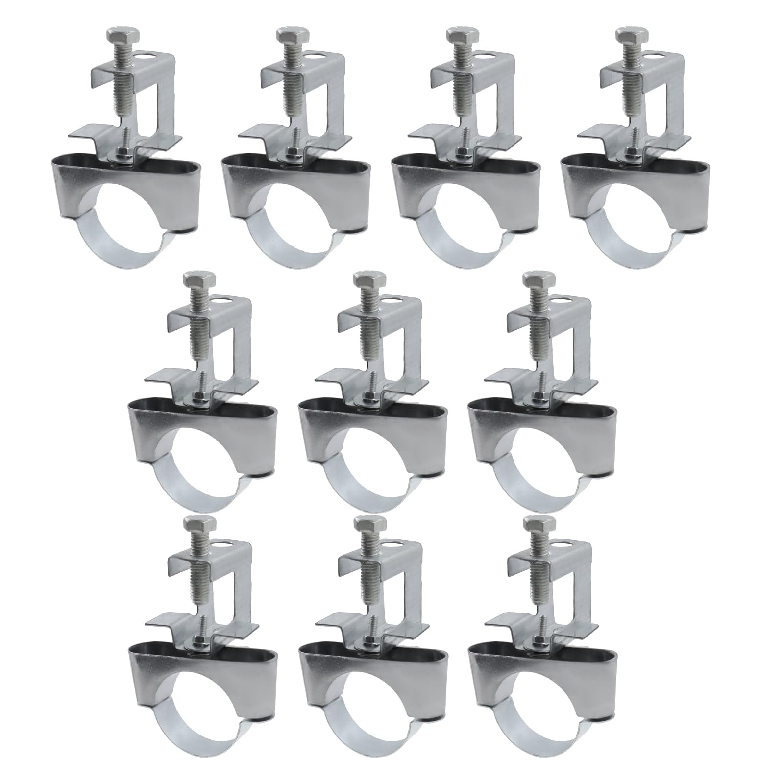 Cintre de conduit 1.5 pouce avec pince Coshar pour fixer tuyaux et câbles métalliques, lot de 10