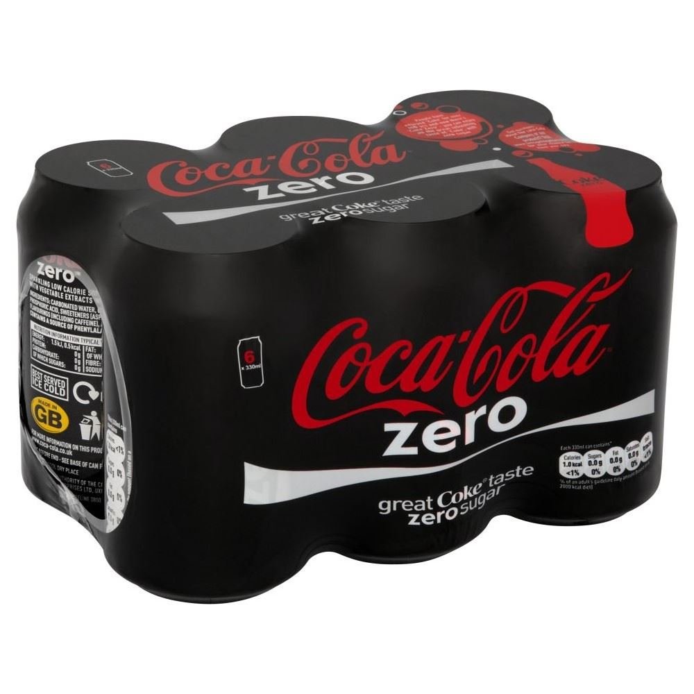 Coca Cola Zero (6 x 330 ml) - opakowanie 2 szt.