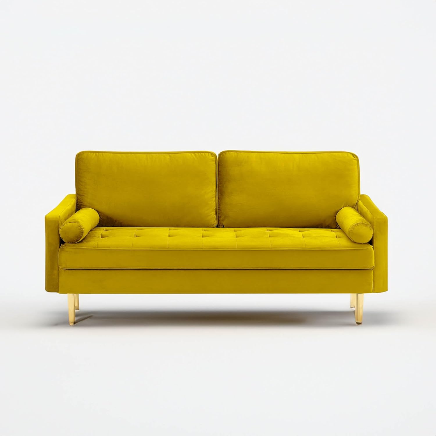 KCROEVUW 67" Modern Velvet Loveseat Sofa, Upholstered Small