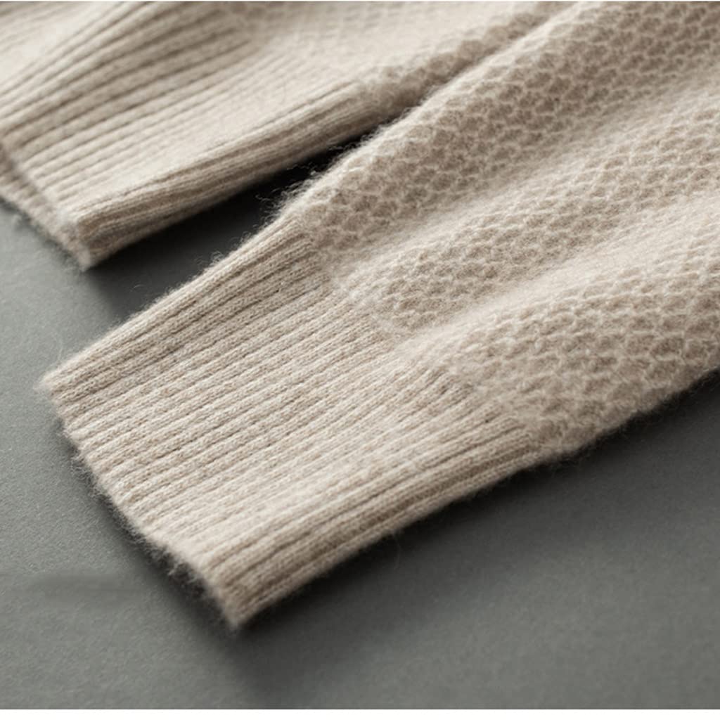 Maglione Casual da Uomo Maglione di cashmere invernale da uomo girocollo da uomo maglione casual da uomo cardigan lavorato a maglia caldo sciolto da uomo Maglione Per Uomo ( Color : E , Size : XXL )