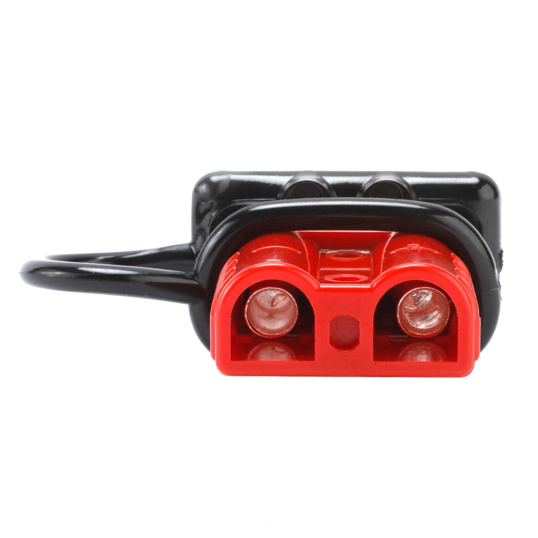 Lot De 4 Connecteurs Rapides Batterie 600V 50A – Robuste Ignifuge 6-12 AWG Avec Capuchons Anti-Poussière (Rouge/Gris)