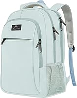 Vista 28 de MATEIN Mochila para laptop de 15.6 pulgadas con puerto de carga USB, mochila de viaje delgada y ligera resistente al agua para mujer