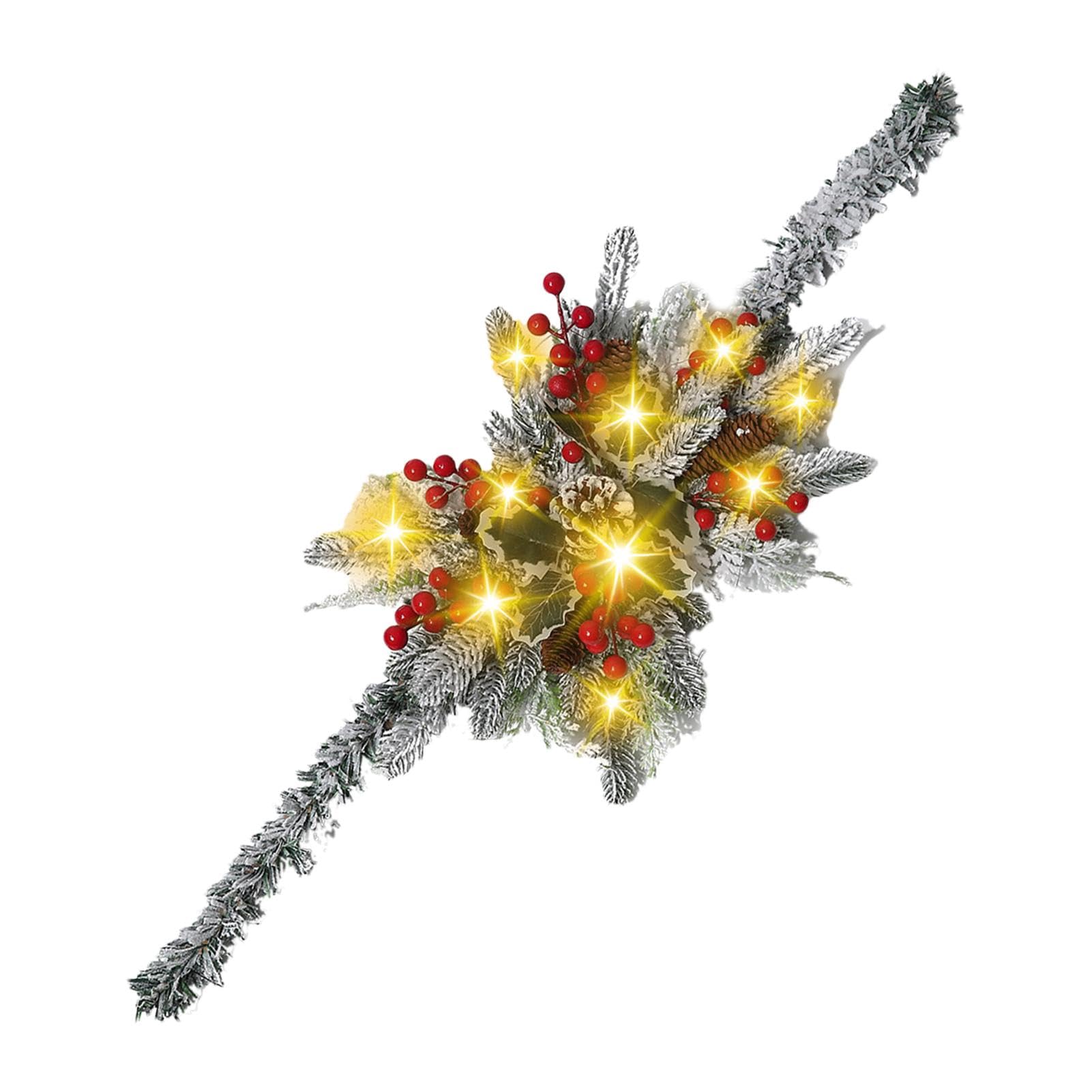 Boîte aux lettres de Noël guirlande lumineuse pour illuminer votre entrée