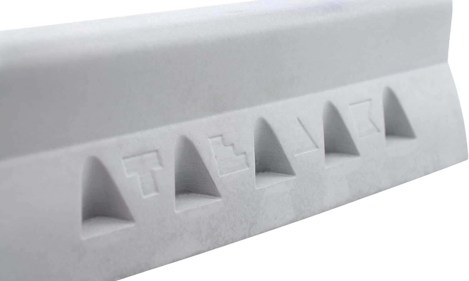 Teak Tuning Monument Series Concrete Fingerboard Jersey Barrier Obstacle - 5" Wide, 2" Tall - Ultra Premium, Super Durable Polymer Modified Concrete - Sterling Gray Colorway