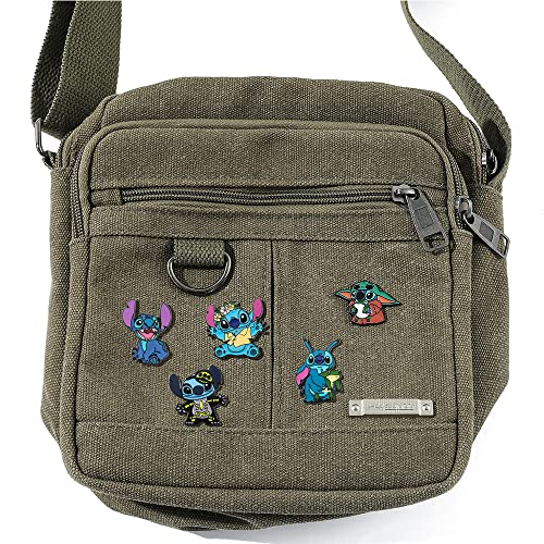 5 Pcs Stitch Cosplay Pins - Cartoon Metal Brooch Ohana Means Family Jewelry Gift For Women Girls (F) #TOP2