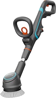 Gardena Accu Multireiniger AquaBrush Compact 02/18 V P4A Solo: Buiten, Bediening met één druk op de knop, Verticale reiniging, Ergonomisch en verstelbaar, Snoerloos (14840-55)