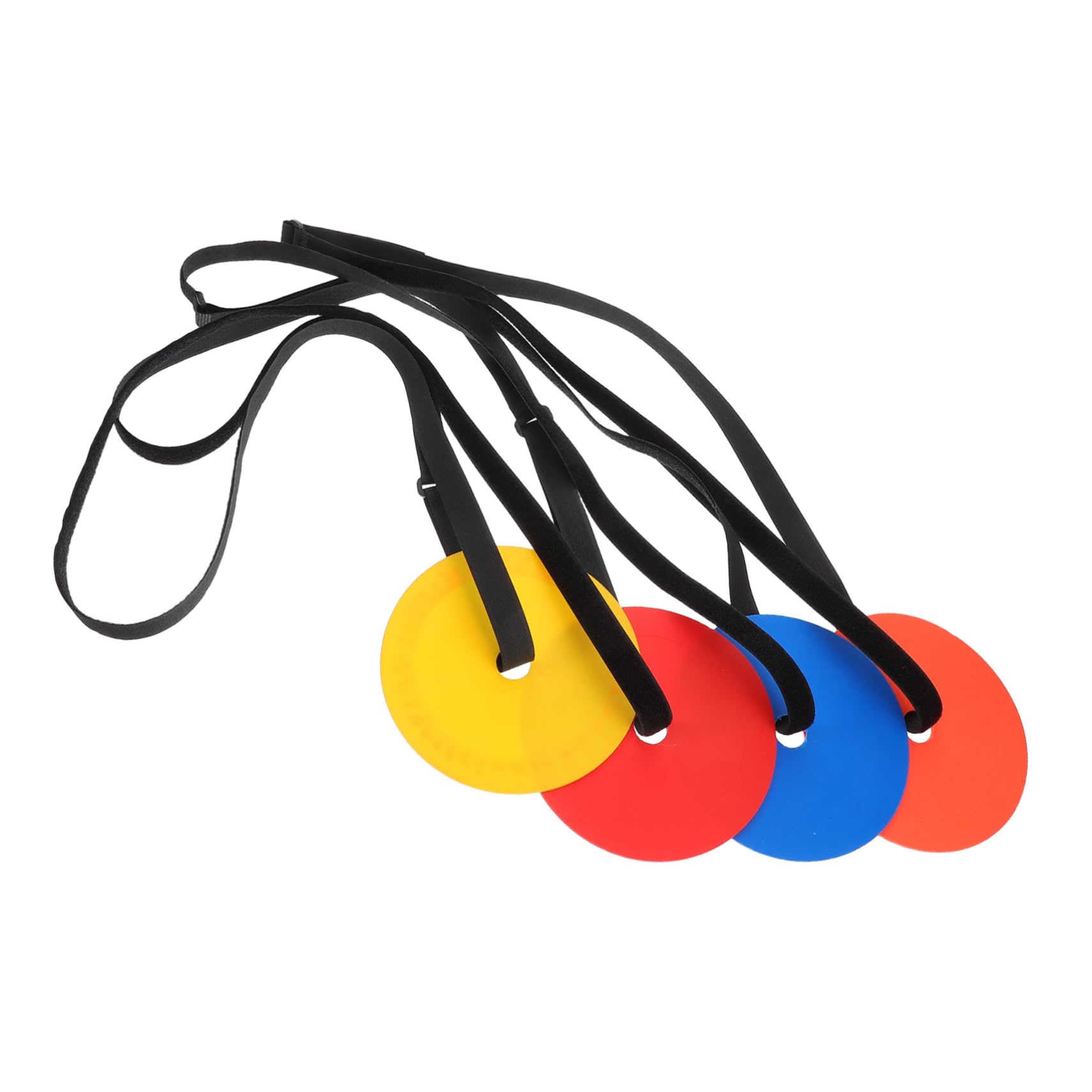 SUPVOX 4pcs Soccer Training Target Cones Flat Discs for Football Hockey Practice TPE Material Vibrant Colors Versatile for Multiple Sports