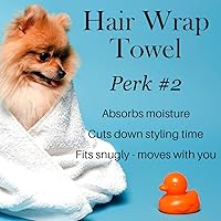 Vista 2 de L'ANGE HAIR Toalla de microfibra para el cabello Toalla de secado rápido y sin encrespamiento para el cabello La mejor toalla para cabello