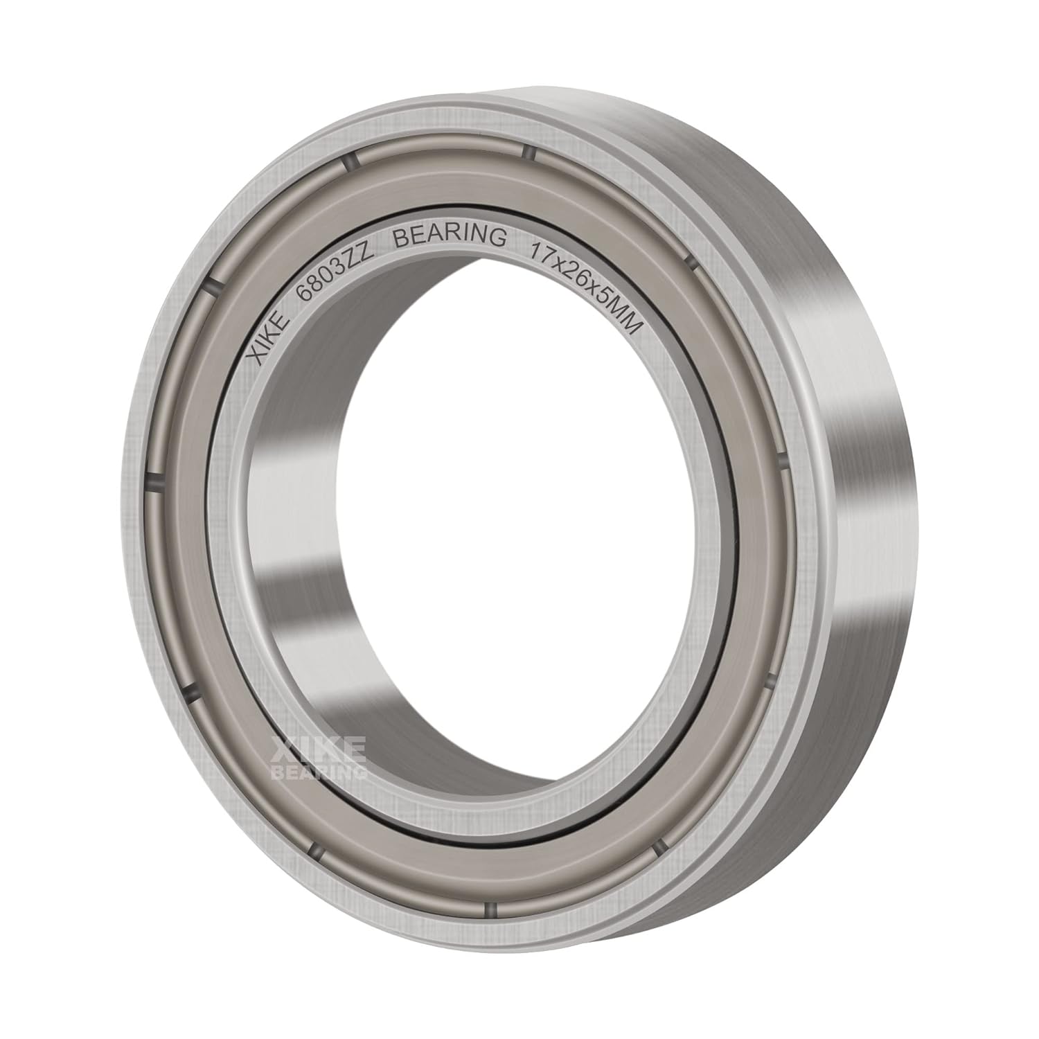 XIKE 4 Pcs 6803ZZ Double Metal Seal Bearings,Prelubricated and Stable
