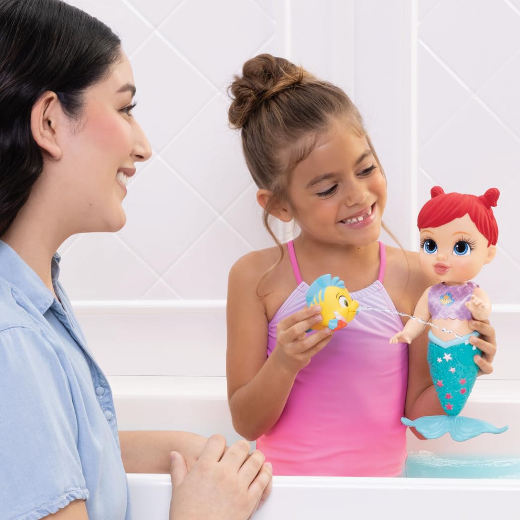 Disney Princess Bath Time Ariel 30cm / 12" Doll, Officially Licensed by Jakks Pacific, Water Activated Colour Changing - Image 4