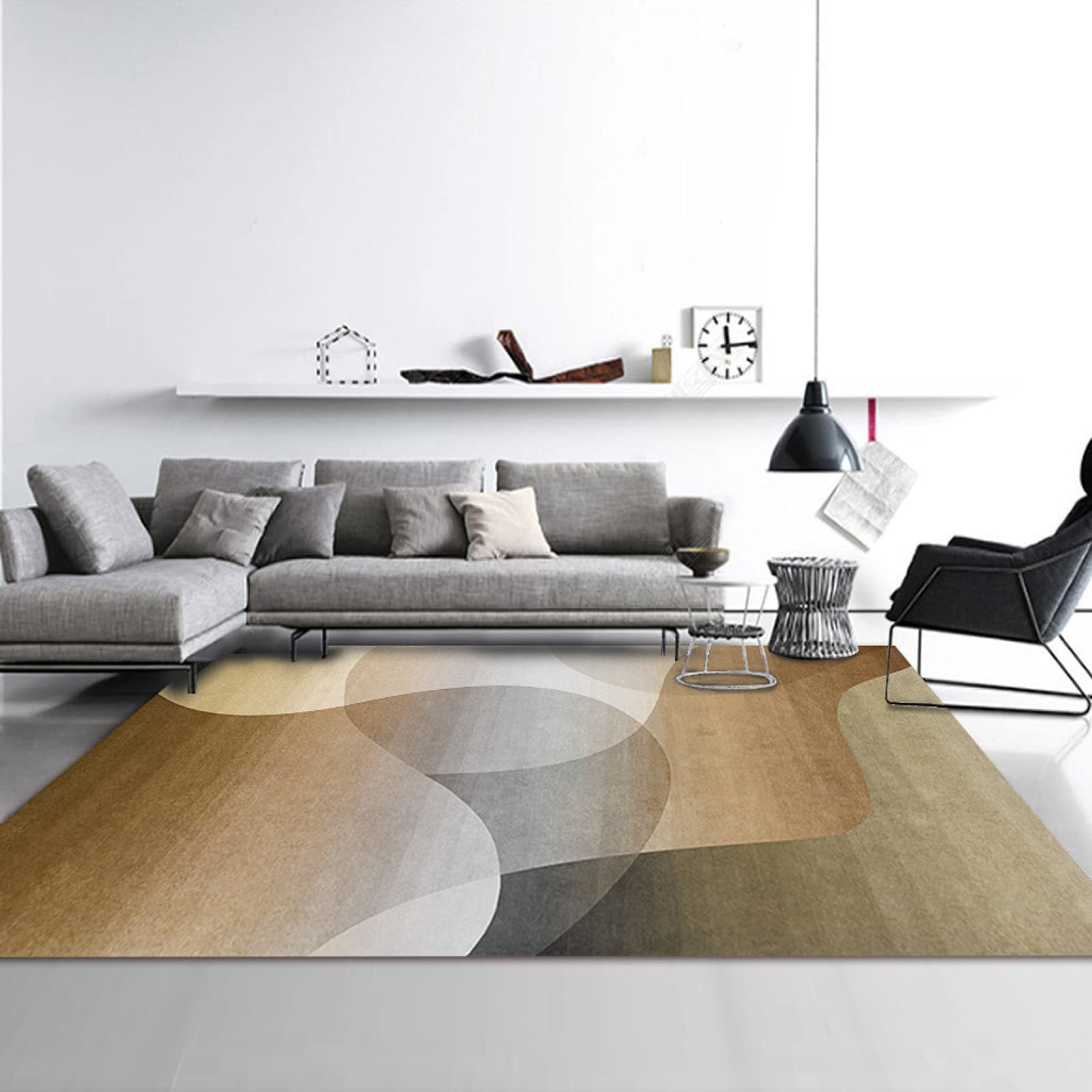 Tapis de décoration d'intérieur antidérapant grand format