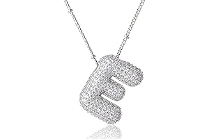 Women's Diamond Balloon Initial Pendant: A Valentine's Day Gift for Her