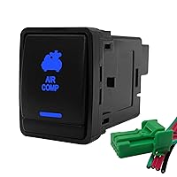 Vista 1 de Interruptor de botón para compresor de aire azul de 12 V para Nissan Qashqai Pathfinder R52 Navara NP300 X-Trail T32 Interruptor de consola