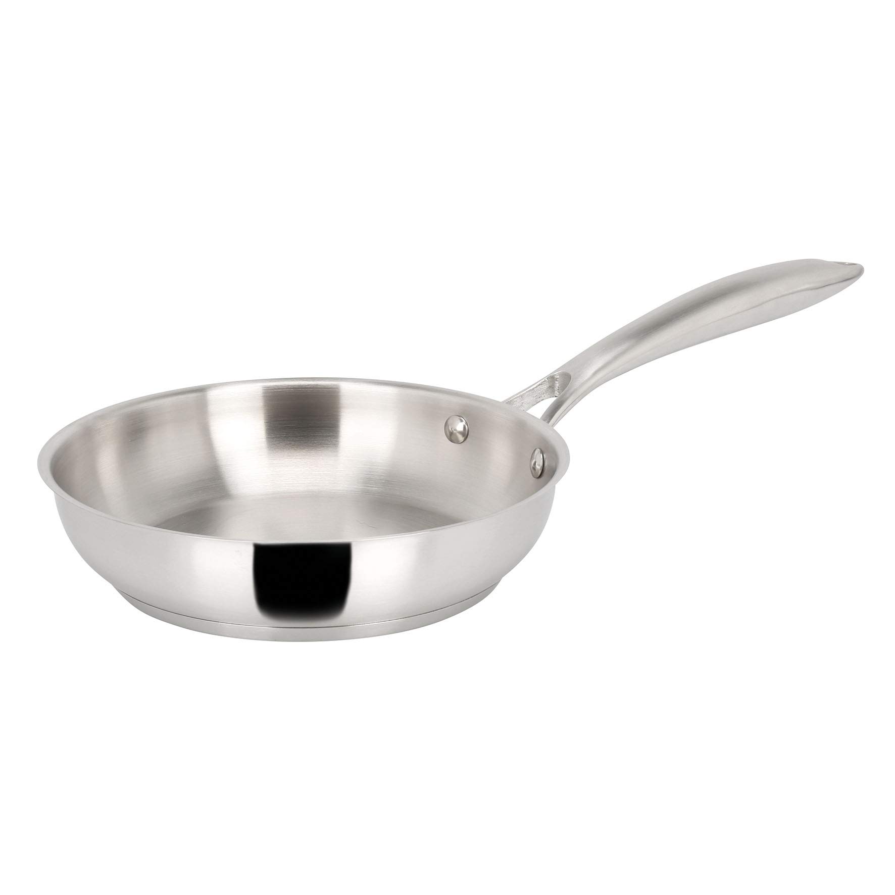 Sitram 711603 - Padella Charleston in acciaio inox di qualità professionale, Ø 28 cm, tutti i piani cottura, inclusa induzione