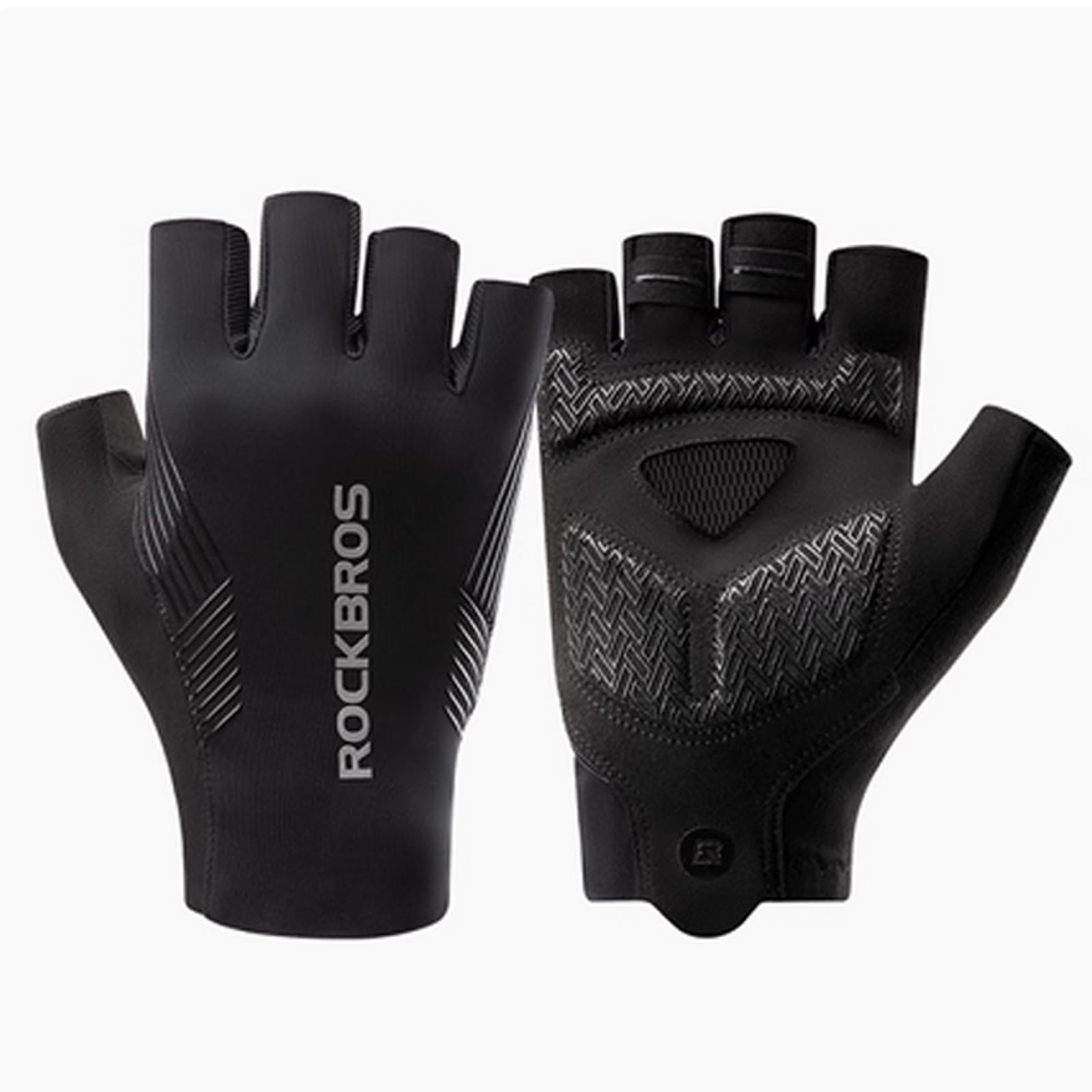 ROCKBROS Guanti Ciclismo Estivi, Imbottiti, Antiscivol, Guanti Bici Senza Dita Uomo Donna per MTB, Bicicletta, Arrampicata, Sport, Guida, Palestra, Running, Pesca