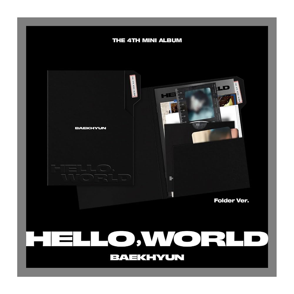 EXO ベッキョン　Hello world アメリカHello82 アルバム Signed] BAEKHYUN - 4th Mini Album : Hello, World (Random