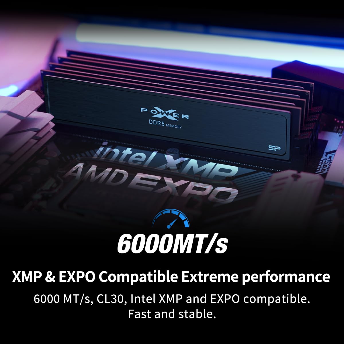 Silicon Power DDR5 32GB (2x16GB) Value Gaming 6000MT/s (PC5-48000