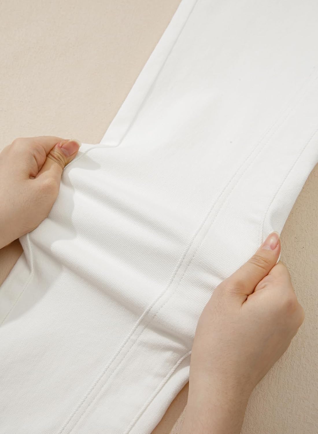 EVALESS Jeans for Women High Waisted Stretchy Trendy Paneling Straight Leg Relaxed Fit Ankle Denim Pants - Image 6