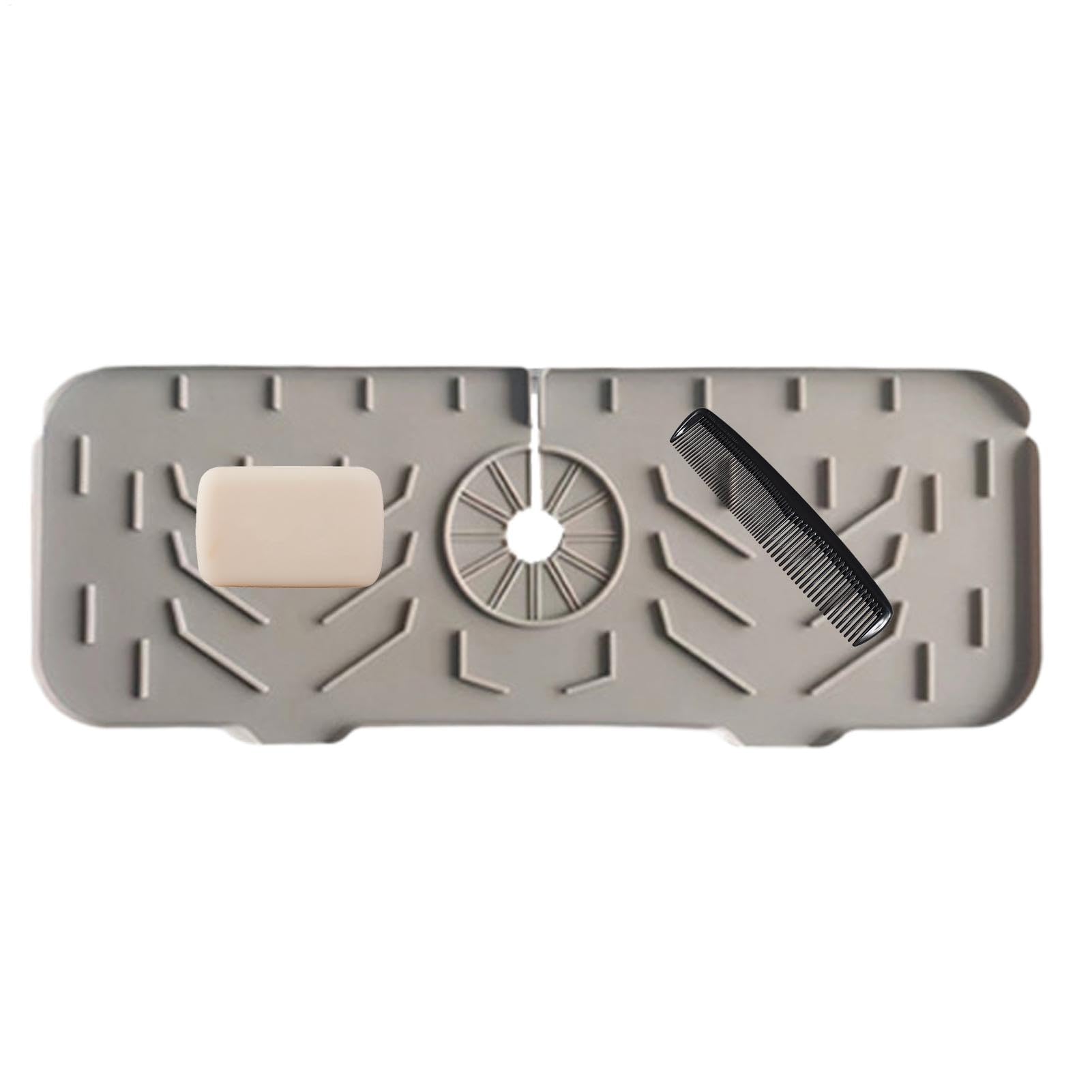 Protector de grifo de silicona que frena las salpicaduras molestas en el fregadero