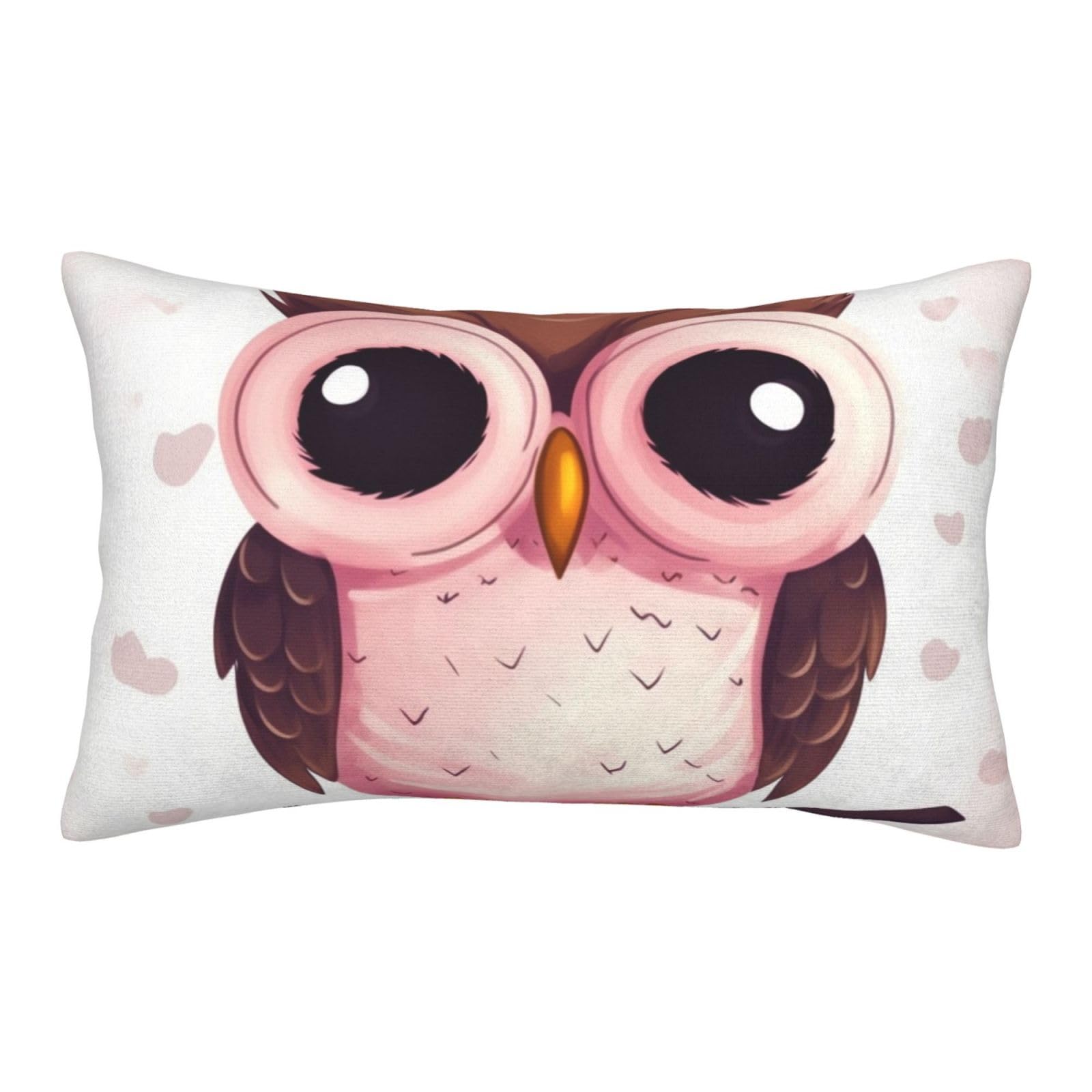 Velvet Pillowcases 20"x30" Ultra Soft Breathable Pillow Cases, Luxury Fuzzy Throw Pillow Covers with Zipper, Cute owl Pillow Shams All Seasons Decorative Cushion Cases for Couch