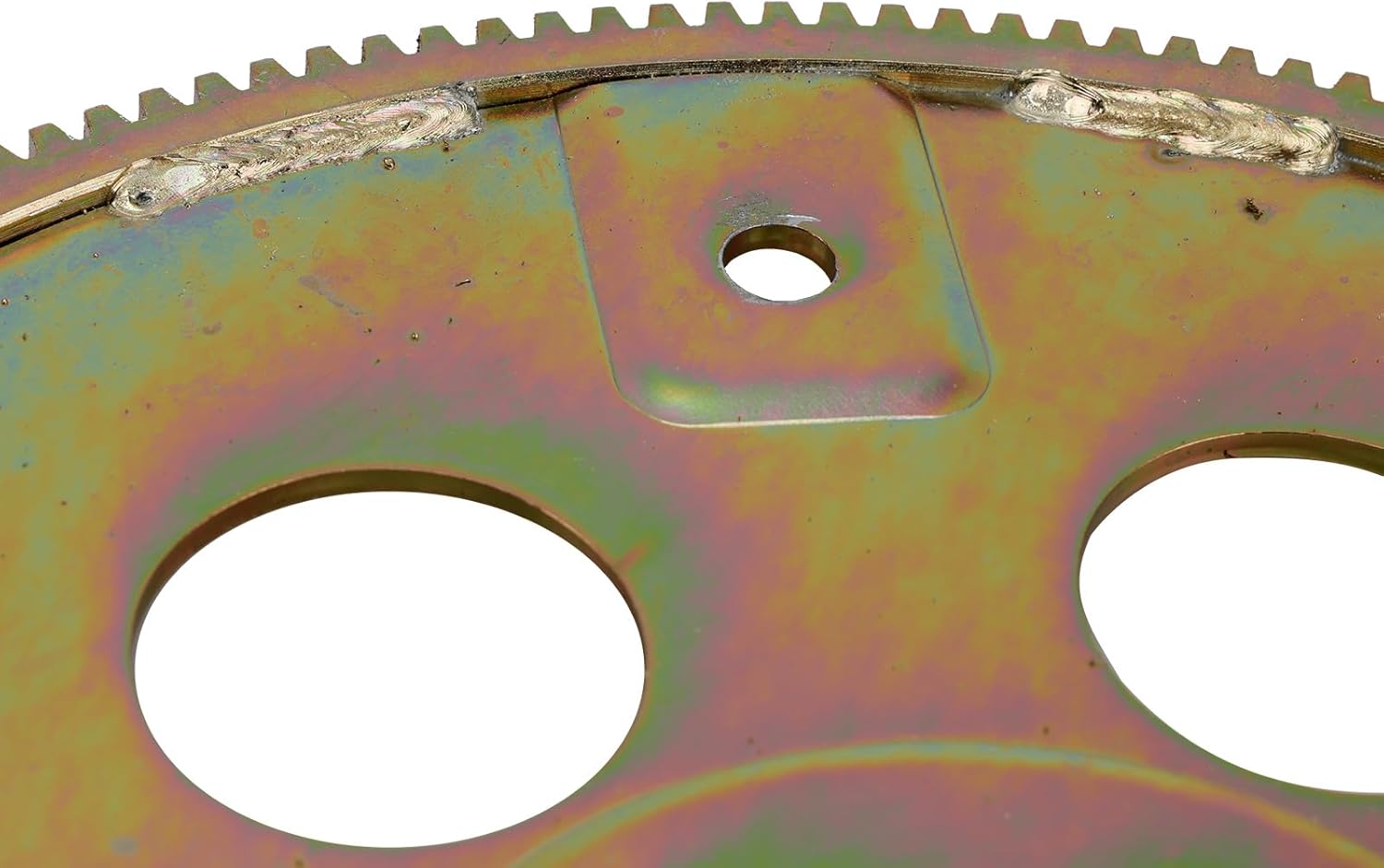 Areyourshop 168 Teeth Steel Flexplate 1845400 Flywheel for Chevy 454 Engines (1970-1990), Racing Quality, 6 Bolt, 10.75" Converter Bolt Pattern, White Zinc Coated