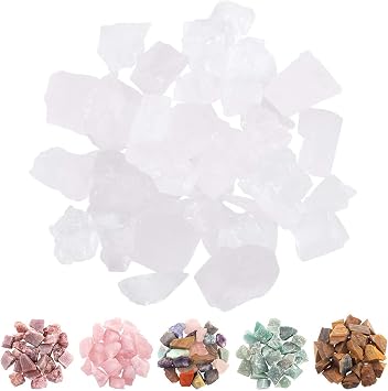 1 lb Clear Quartz Stone 1 Large A Grade Natural Crystals Raw Rough Stones for Reiki Crystal Healing,Cabbing,Tumbling,Cutting,Lapidary,Polishing