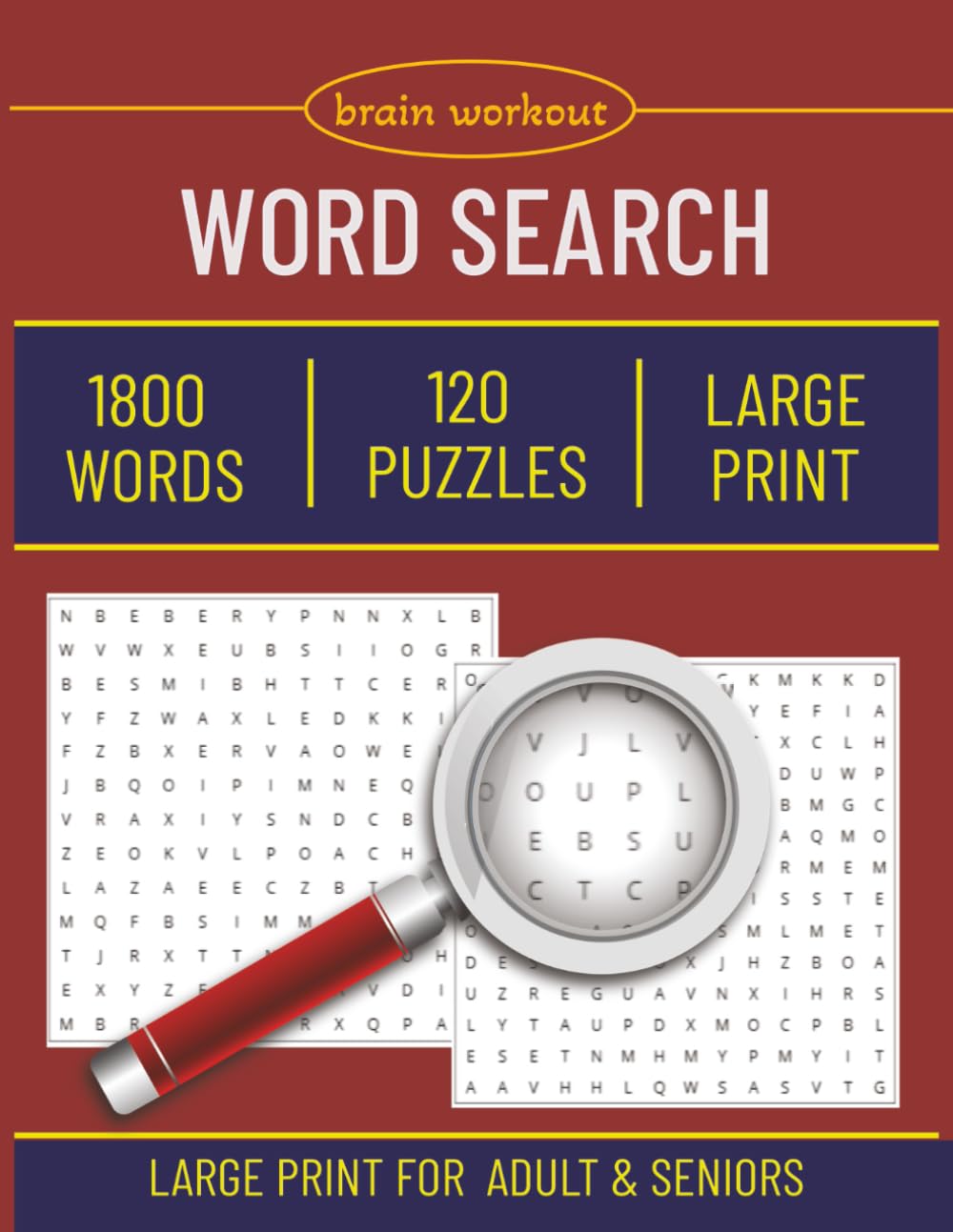 Large Print Word Search Puzzle Book: Perfect for adults, seniors, students, and lifelong learners.
