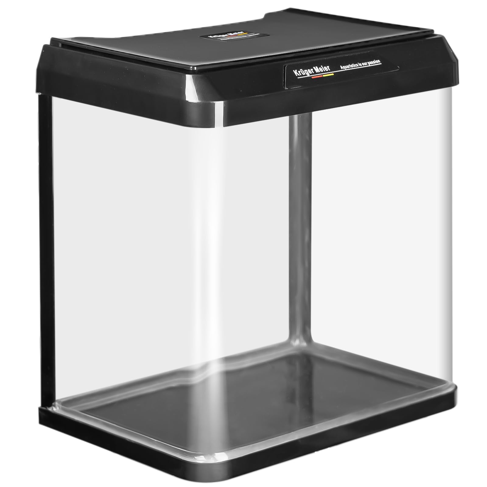 Kruger Meier Como Aquarium 7L Komplettset Schwarz mit LED Beleuchtung für Einsteiger