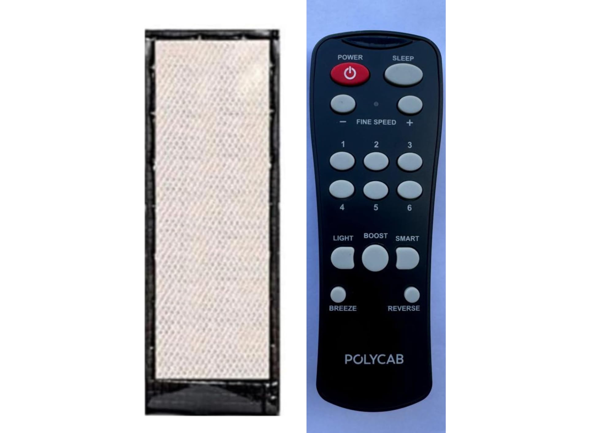 KRITEX Present Remote Control, Compatible with POLYCAB Fan Remote | PU Lether CASE Holder-image-4