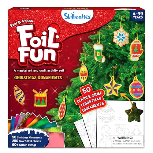Skillmatics Art & Craft Activity - Foil Fun Christmas Ornaments, ...
