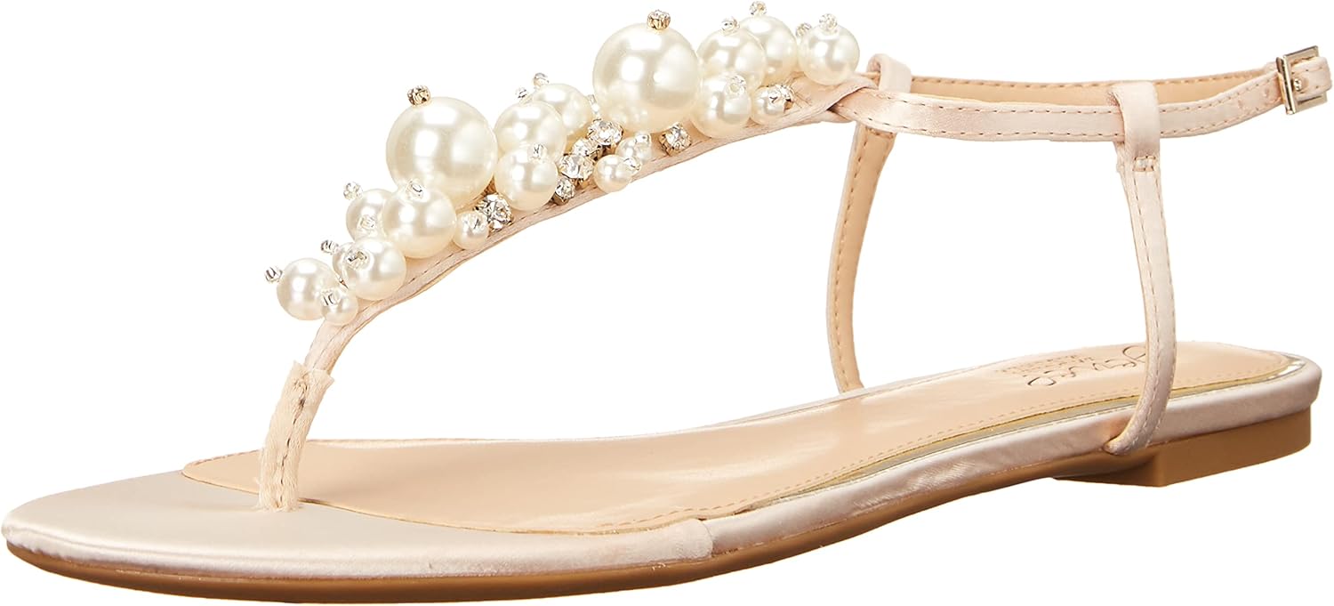 Jewel Badgley Mischka Larissa Flat Sandal