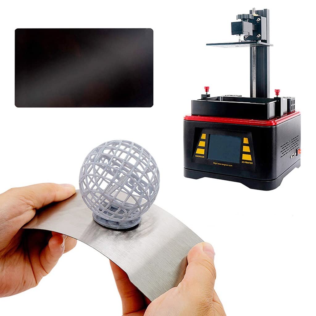 1 Szt. Żywiczna Drukarka 3D Ze Stali Sprężynowej Elastyczna Płyta I Podstawa Magnetyczna Platforma, Do Szyn Silnika Wywrotki Flex Plate Drukarka 3d Magnetyczna(286mmx166mm)