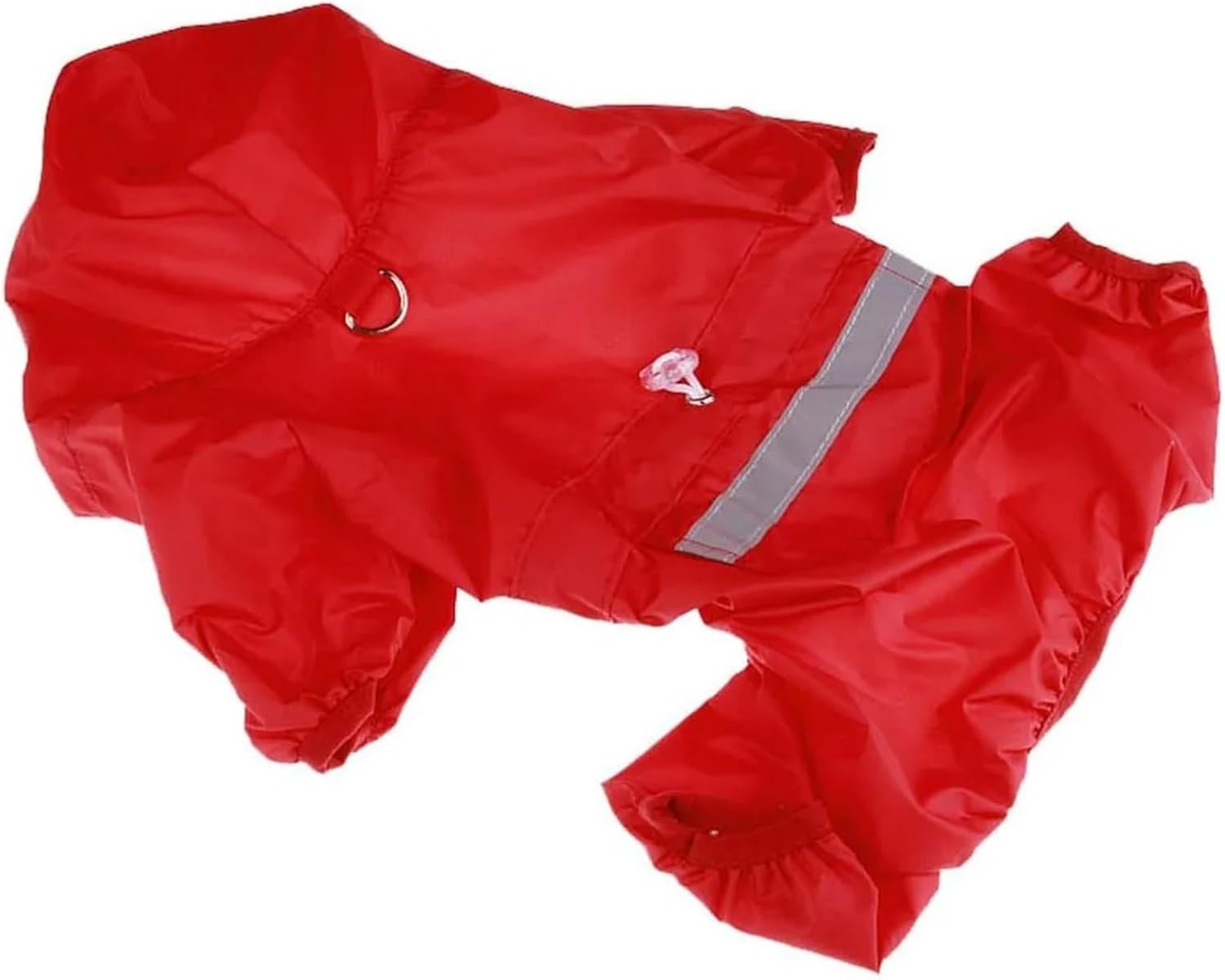 Four-Legged Pet Dog Raincoat Waterproof Jacket with Safe Reflective Strip for Small Dogs Breathable Mesh Puppy Cat Rain Jumpsuit(Blue,XS(Old))