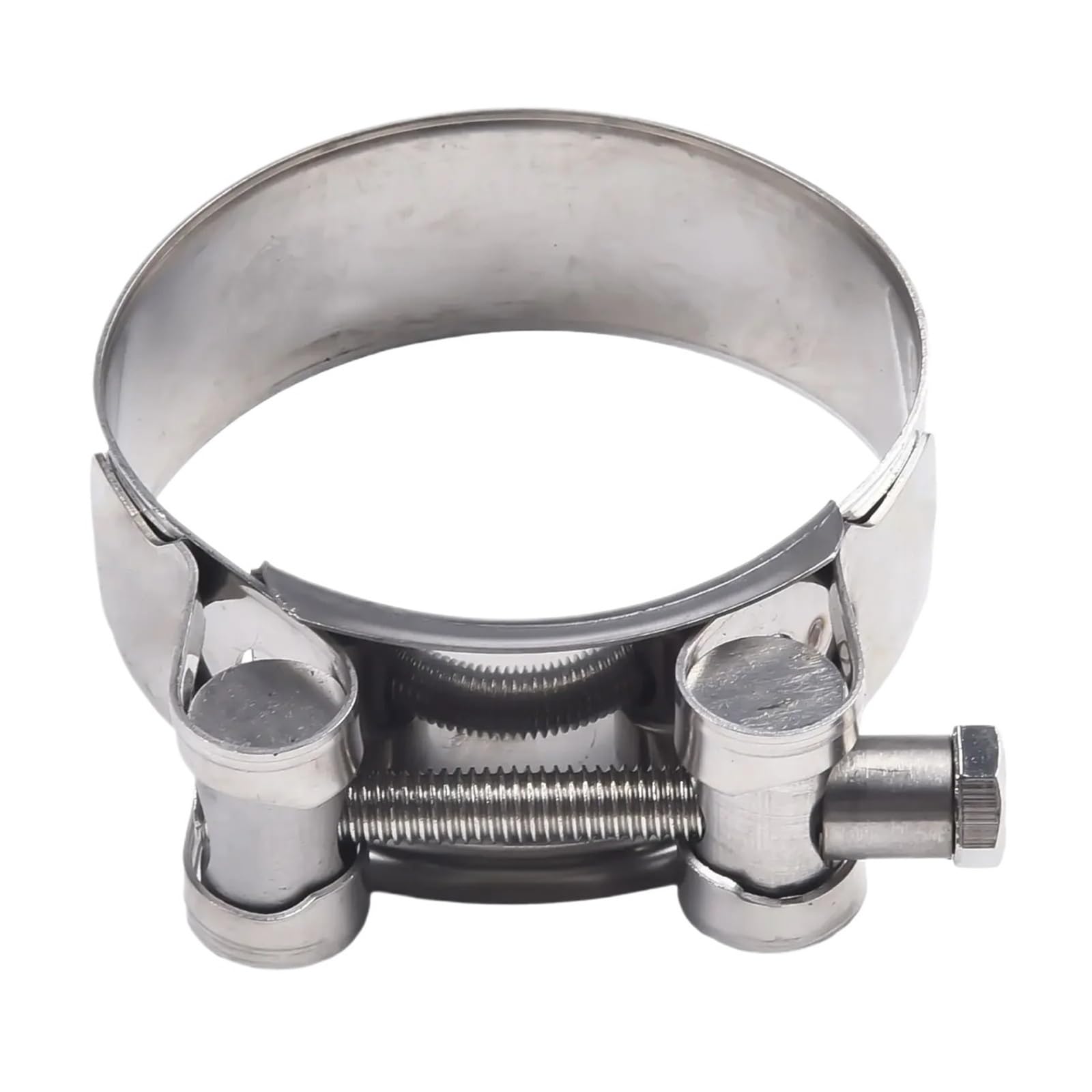 Hqycl One Color Tightening Exhaust Hose Clamps Pressure Hoses Air Intake Hoses Bolt And Screw Heads Heavy Duty Stainless Steel T Bolt Clamps(48-51Mm)