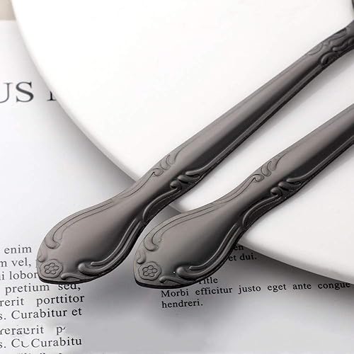 Miniatura 85 de Juego de 12 cucharas de café, mini cucharas de café, cucharas de espresso de acero inoxidable, cucharas pequeñas para postre, té, aperitivo, 4.6