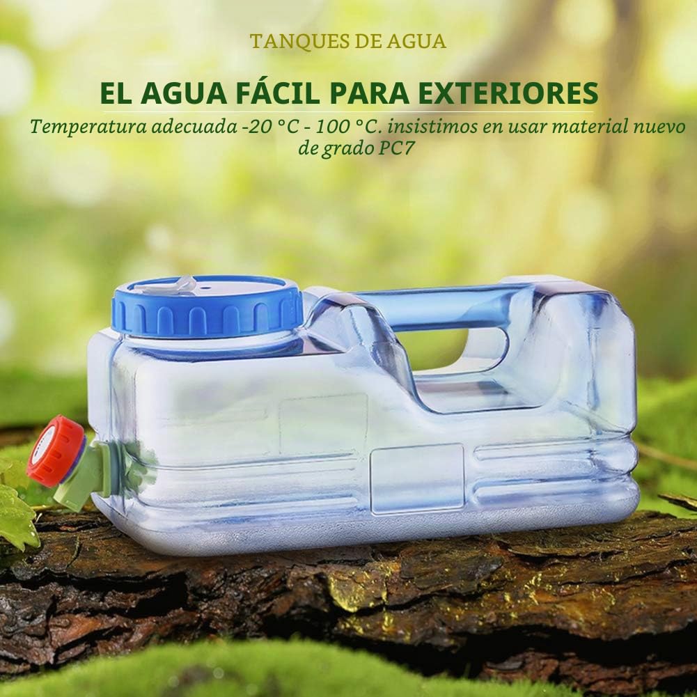 Hervidor de Agua fría con Grifo 10 L Gran Capacidad, dispensador de Agua fría Plano/Top hervidor de Calidad alimentaria, Botella de Agua Multifuncional Reutilizable (10 L A)